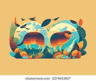 world animal day, we must save the world's animals, birds, mammals, animals in the air, the world's marine animals are saved