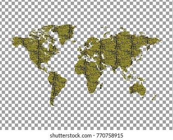 World animal skin pattern. Icon symbol isolated on background.