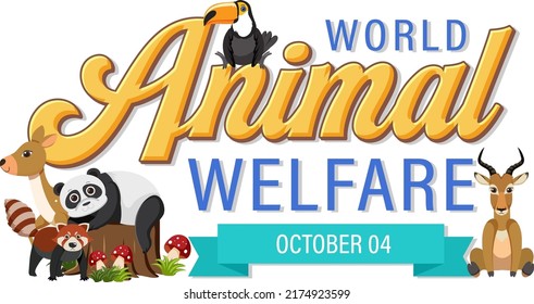 World Animal Welfare Day Poster Illustration Stock Vector (Royalty Free ...