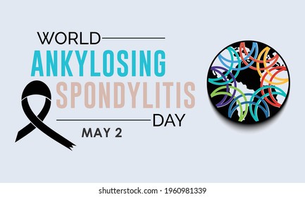 World Ankylosing Spondylitis Day Prevention and awareness Vector Concept. Banner, Poster International World Ankylosing Spondylitis Day Awareness Campaign Template.
