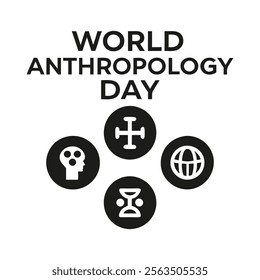 World anthropology day Background Template design for Poster or Banner