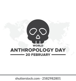 World anthropology day Background Template design for Poster or Banner