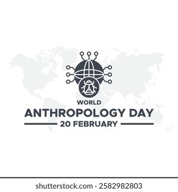 World anthropology day Background Template design for Poster or Banner