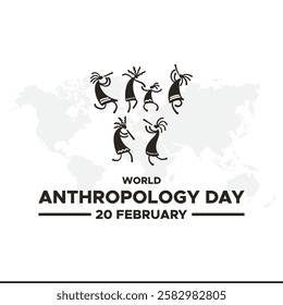 World anthropology day Background Template design for Poster or Banner