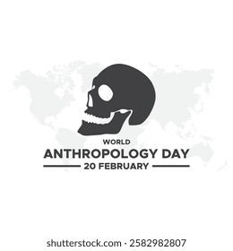 World anthropology day Background Template design for Poster or Banner