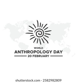 World anthropology day Background Template design for Poster or Banner