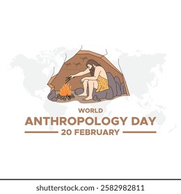 World anthropology day Background Template design for Poster or Banner