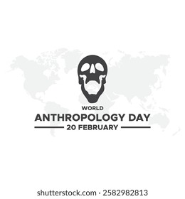 World anthropology day Background Template design for Poster or Banner