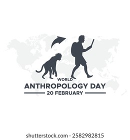 World anthropology day Background Template design for Poster or Banner