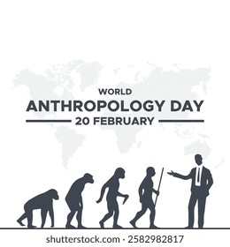 World anthropology day Background Template design for Poster or Banner