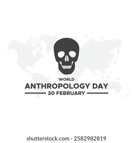 World anthropology day Background Template design for Poster or Banner