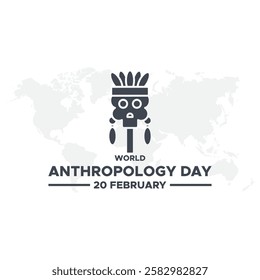 World anthropology day Background Template design for Poster or Banner