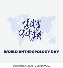 World anthropology day Background Template design for Poster or Banner