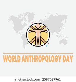 World anthropology day Background Template design for Poster or Banner