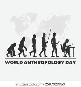 World anthropology day Background Template design for Poster or Banner