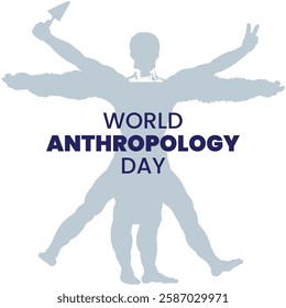 World anthropology day Background Template design for Poster or Banner