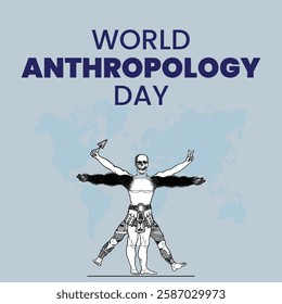 World anthropology day Background Template design for Poster or Banner