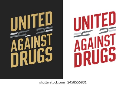 World Anti-Drug Day design for poster, banner, getting card, and t-shirt