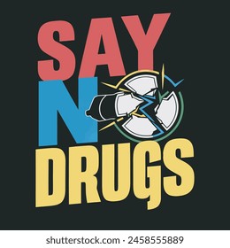 World Anti-Drug Day design for poster, banner, getting card, and t-shirt