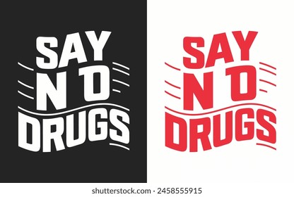 World Anti-Drug Day design for poster, banner, getting card, and t-shirt