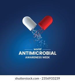 world antimicrobial awareness week. antimicrobial awareness creative concept. 