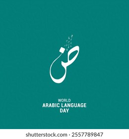 World Arabic Language Day 18th December. Arabic Language Day creative concept. design for banner, poster, 3d illustration.