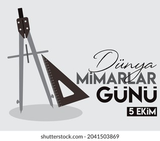 world architects day 5 october turkish: dunya mimarlar gunu 5 ekim