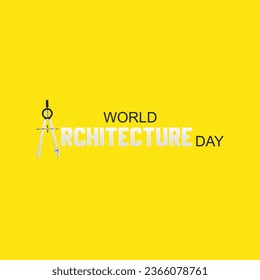 World Architecture Day vector illustration