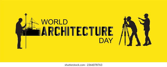 Ilustración vectorial del Día Mundial de la Arquitectura