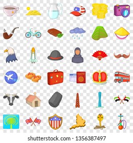 World architecture icons set. Cartoon style of 36 world architecture vector icons for web for any design
