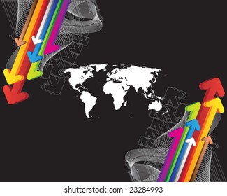 World and arrows