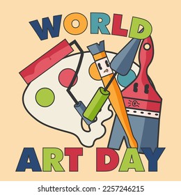 world art day design poster