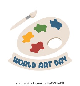 world art day illustration, art class