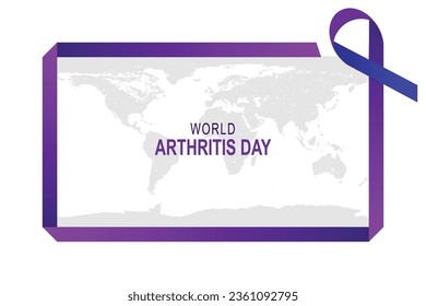 Hintergrund des World Arthritis Day. Erkrankungen des Gesundheitsbewusstseins Vektorgrafik.