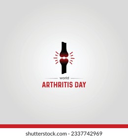 World Arthritis Day. Arthritis Day Creative Concept. Orthopedic concept.