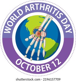 World Arthritis Day Poster Design illustration