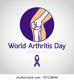 World Arthritis Day Vector Icon Illustration