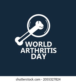 World Arthritis Day Vector Illustration. great for greeting card, logo and icon