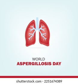 World Aspergillosis Day Vector Illustration Design. Simple and Elegant Design