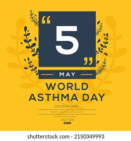 Día Mundial del Asma, celebrado el 5 de mayo.