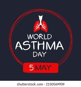 Día Mundial del Asma, celebrado el 5 de mayo.