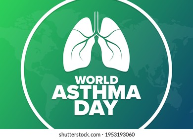 World Asthma Day Holiday Concept Template Stock Vector (Royalty Free ...