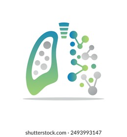 Día Mundial del Asma. Concepto de Festiva. Vector con logotipo respiratorio. Icono Pulmones