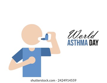 World asthma day poster design - Powered by Shutterstock - Get 15% off with code: PIKWIZARD15