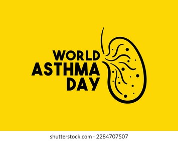 World Asthma Say. Held on the first Tuesday in May. Eps 10.