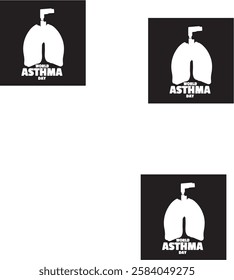 world asthma vector 10 eps file