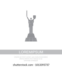 World Attractions. Statue of Motherland in Kiev. Statue of Motherland-Mother