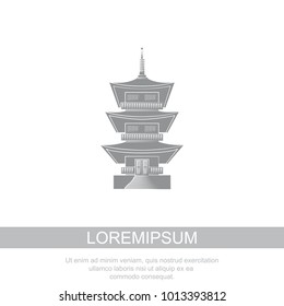 World Attractions. Temple of Kofuku-Dzi in Japan. Japanese temple