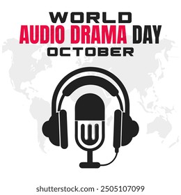 World Audio Drama Day Vector Creative Audio Storytelling and Drama Design