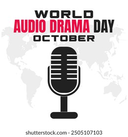 World Audio Drama Day Vector Creative Audio Storytelling and Drama Design